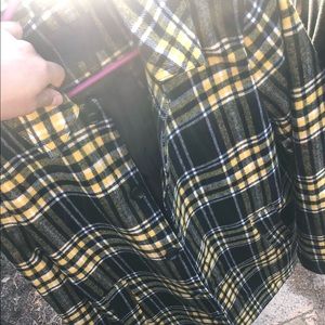 Unused Trench Coat in yellow check